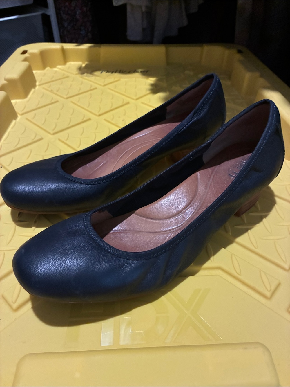 Born Navy Low Heel Ballet Flats
